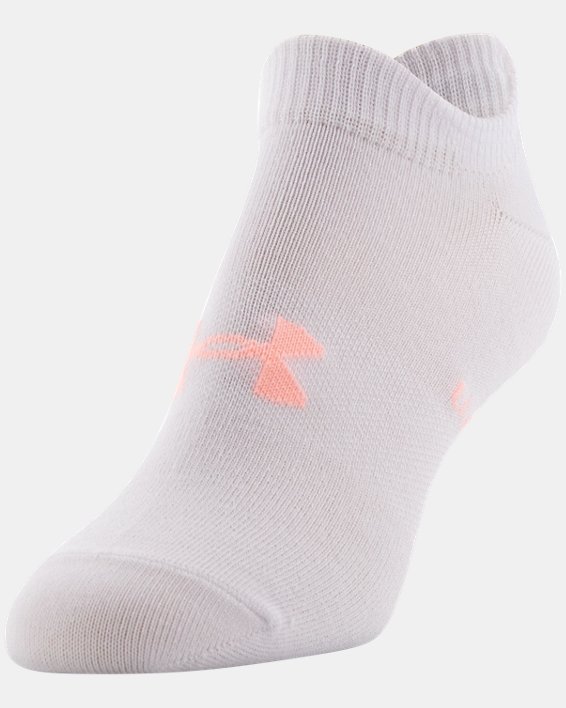 Women's UA Essential No Show – 6-Pack Socks, Pink, pdpMainDesktop image number 6